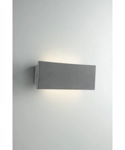 APPLIQUE A LED BIEMISSIONE "PARKER" IN CEMENTO GRIGIO, 512LM